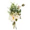 Champagne Silk Roses, Eucalyptus and Berry Bridal Bouquet, Wedding Centerpiece (15.7x7 In)
